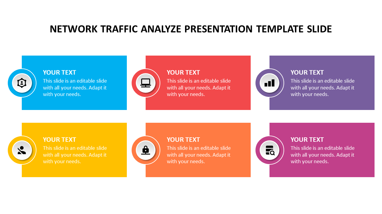 network traffic analyze presentation template slide